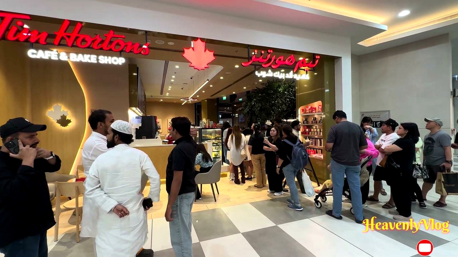 Inside Al Jimi Mall, the coffee rush was real